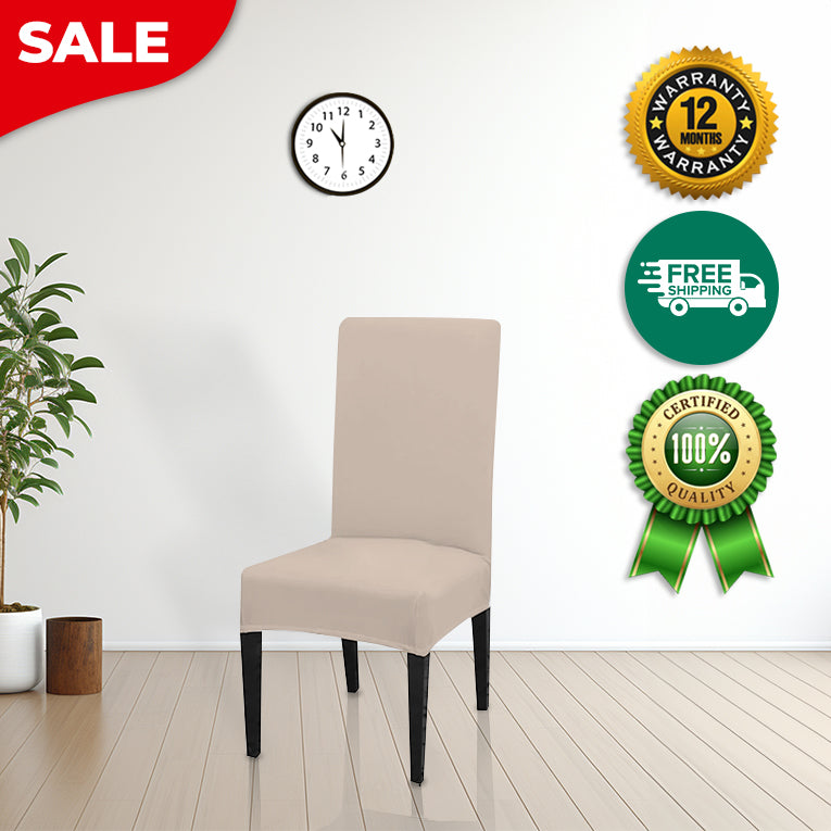 Anyseat Chair Cover Ivory with Anti-Dirt and Waterproof Elastic Material for Dining Room Kitchen Wedding Hotel Banquet Restaurant