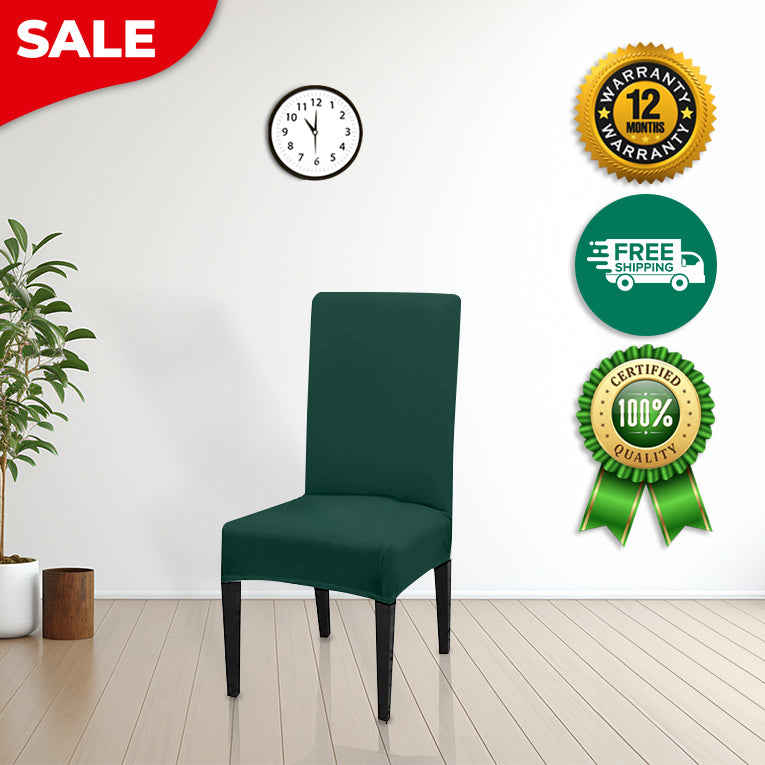 Anyseat Chair Cover Green with Anti-Dirt and Waterproof Elastic Material for Dining Room Kitchen Wedding Hotel Banquet Restaurant