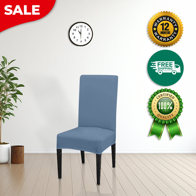 Anyseat Chair Cover Light Blue with Anti-Dirt and Waterproof Elastic Material for Dining Room Kitchen Wedding Hotel Banquet Restaurant