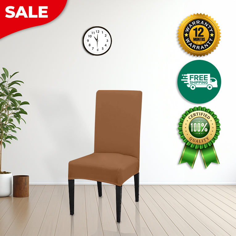 Anyseat Chair Cover Camel with Anti-Dirt and Waterproof Elastic Material for Dining Room Kitchen Wedding Hotel Banquet Restaurant