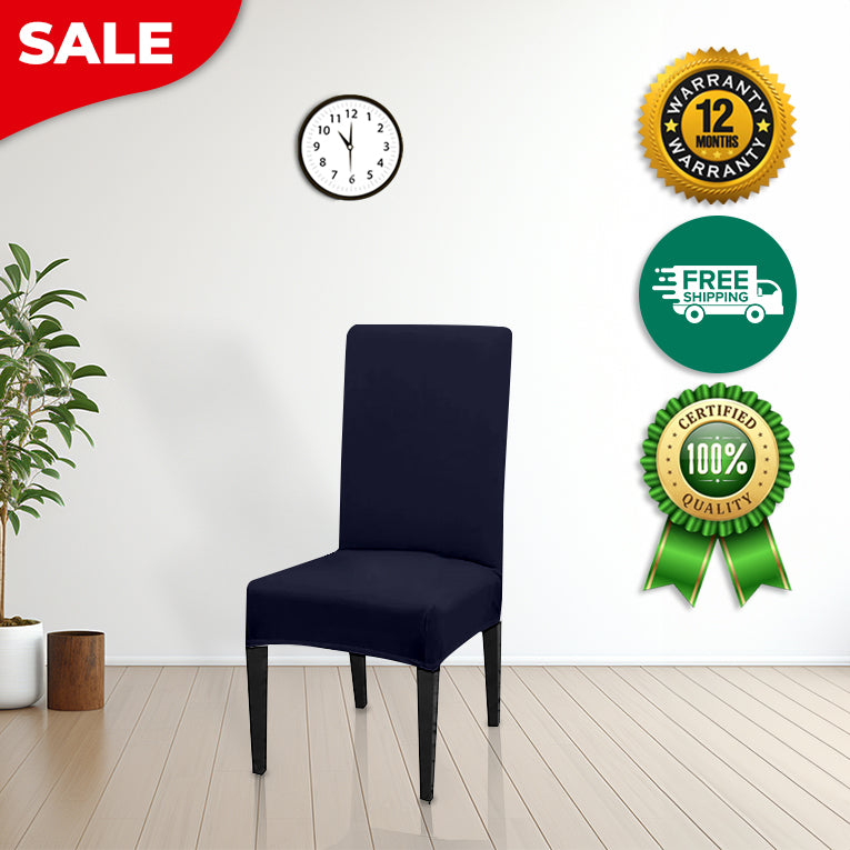 Anyseat Chair Cover Navy with Anti-Dirt and Waterproof Elastic Material for Dining Room Kitchen Wedding Hotel Banquet Restaurant