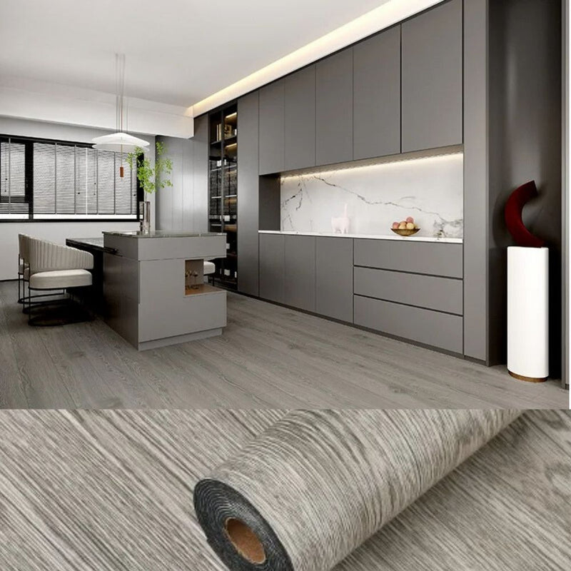 ANYHOUZ Vinyl Floor Tile 40x300cm Grey Oak Wood Grain Waterproof