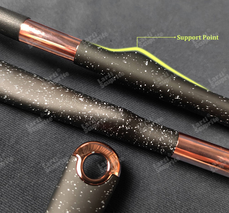 Anygleam Kitchen Utensils Non-stick Brown 10 Set Gold Plated Handle with Support Point Cooking Tool Accessories Heat Resistant Kitchenware