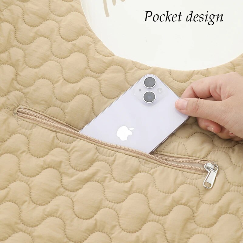 ANYWAGS Pet Carrier Khaki Embroidered Fabric Large Space Pet Backpack for Small Dogs or Cat Accessories