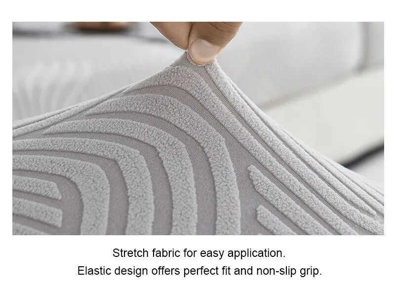 Anyseat Chair Cover Light Grey Puzzle Design with Anti-Dirt and Elastic Material for Dining Room Kitchen Wedding Hotel Banquet Restaurant