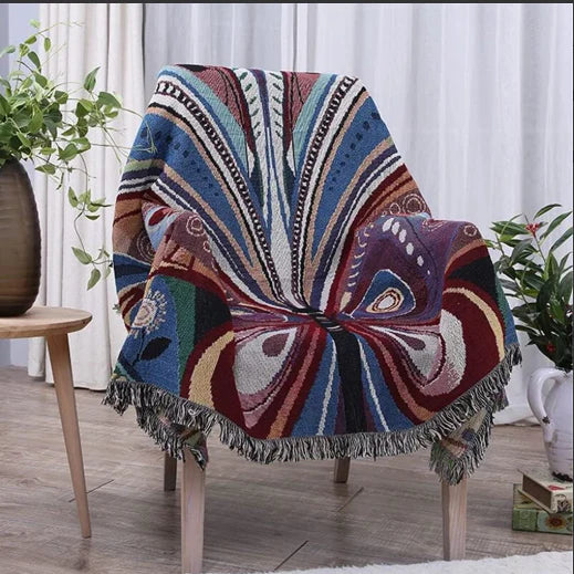 Anycozy 160x220cm Throw Blanket Butterfly Double-Sided Sofa Mat