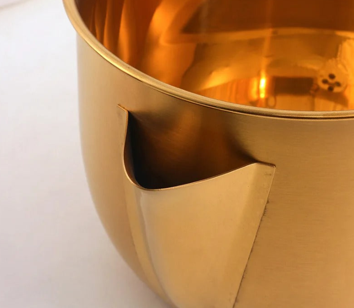 Anygleam Cookware Pot 1000ML Silver Cooking Soup Oil Flter Stainless Steel Gravy Oil Water Fat Golden Separator Bowl Kitchen Tools