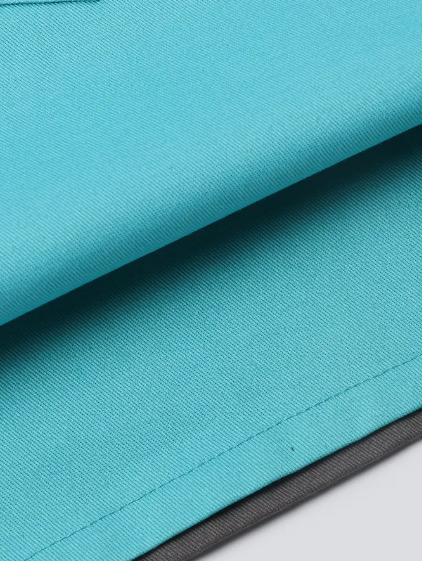 Anypron Blue Grey Cooking Apron for Men Women Chef Cafe Workwear