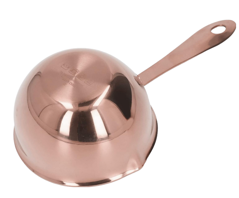 Anygleam Cookware Pouring Pots 1PC Rose Gold Mini Sauce Heating Stainless Steel Kitchen Chocolate Pot Butter Milk Drip Pot Small With Handle