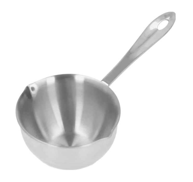 Anygleam Cookware Pouring Pots 1PC Silver Mini Sauce Heating Stainless Steel Kitchen Chocolate Pot Butter Milk Drip Pot Small With Handle