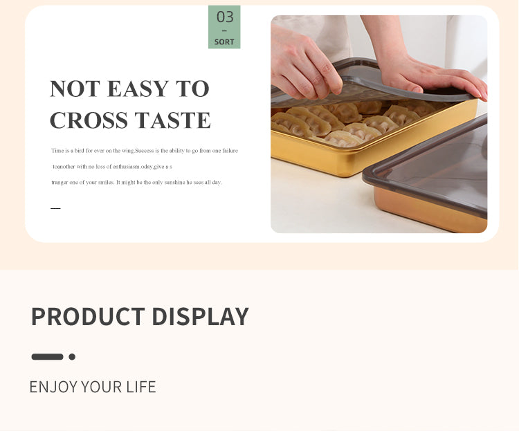 Anygleam  Silver 1Pc Food Grade Stainless Steel Crisper Box Food Storage with Lid