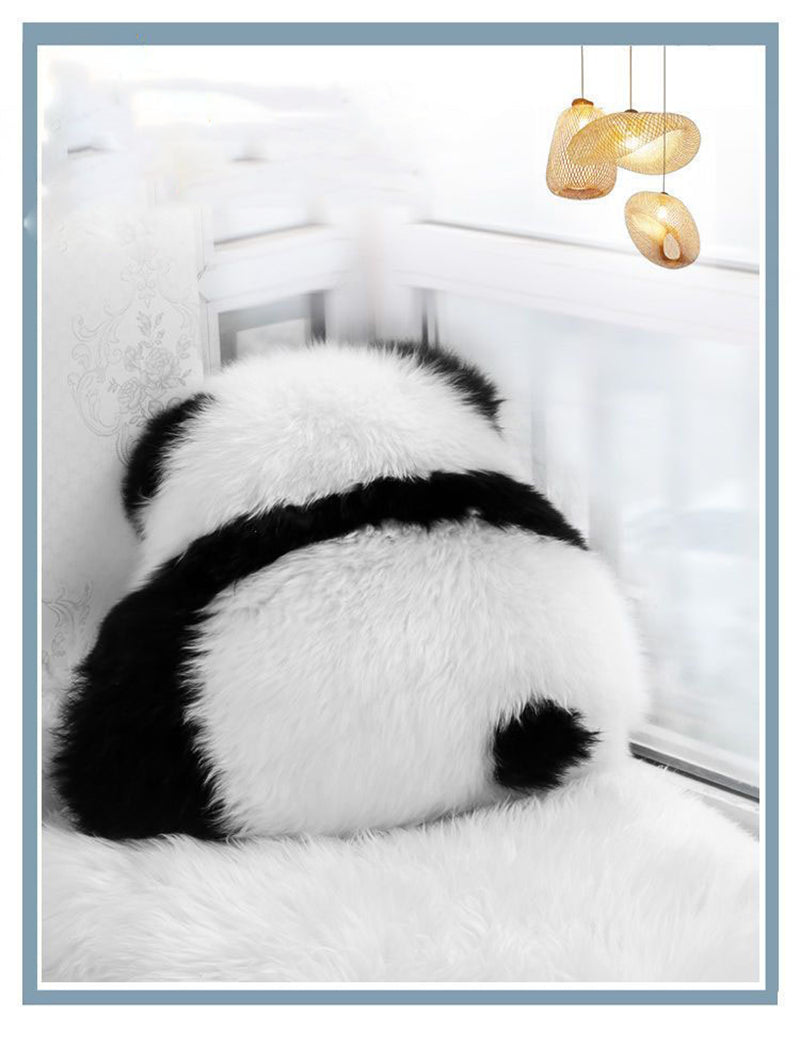 Anypillow Panda Plush Throw Pillow Cute Back View Design