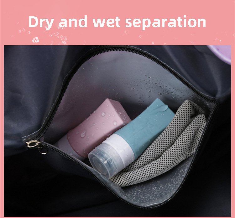 Anymom  Mommy Diaper Bag Pink Waterproof Handbag Expandable Size With Zipper