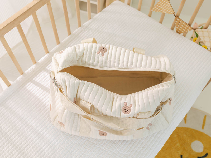Anymom Mommy Diaper Bag Rabbit Design Travel Handbag Adjustable and Removable Strap Ins Style Mommy Shoulder Maternity Boston Cute Bags
