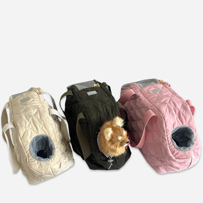 ANYWAGS Pet Carrier Pink Shoulder Bag with Breathable Outdoor Travel for Puppy Dog Cat Cling Bags
