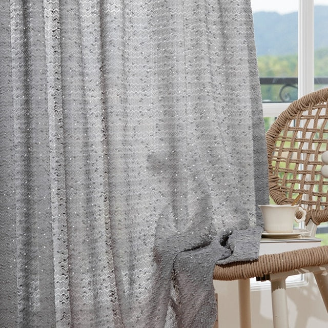 Anydrape 250cm Curtains Grey Modern Luxury Retro Style Texture for Living Room Bedroom Dining Fashion Decor