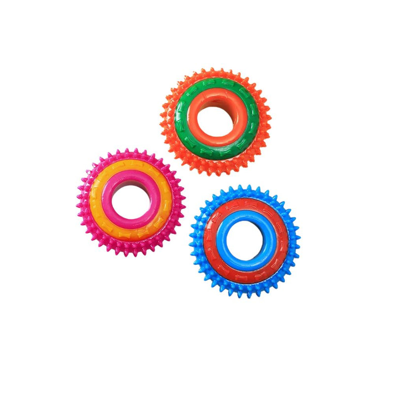 ANYWAGS  Pet Toys Safety Rubber Teething Circle Ball Accessories Chew For Dogs