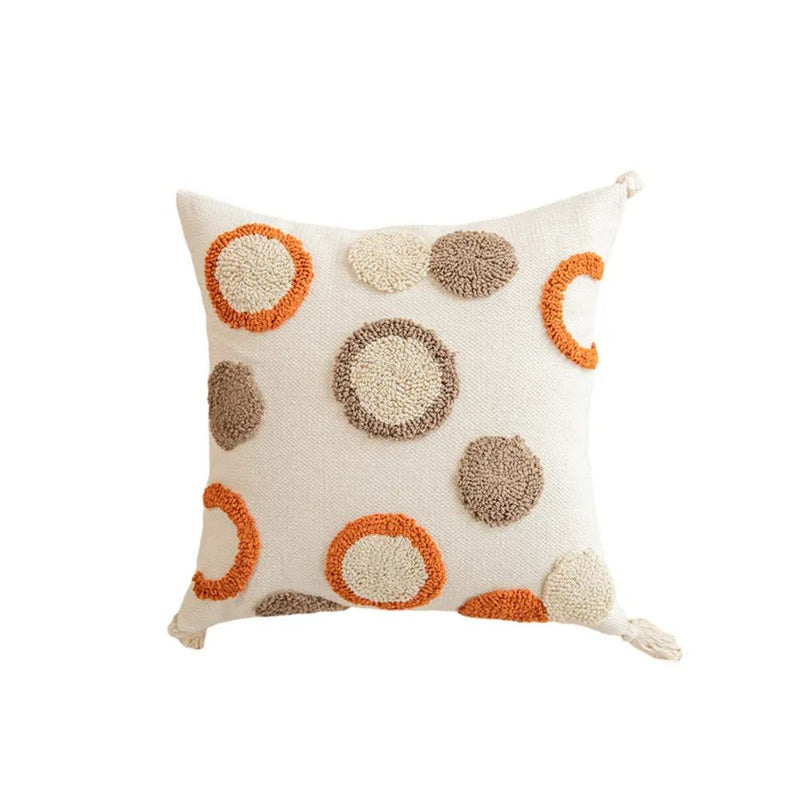 Anypillow Pillowcase 3D Circle Embroidered Decorative Cushion Cover