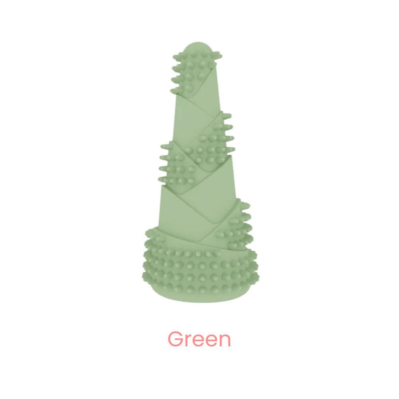 ANYWAGS Pet Toys Newest Clean Teeth Safety TPR Bamboo Training Fetch