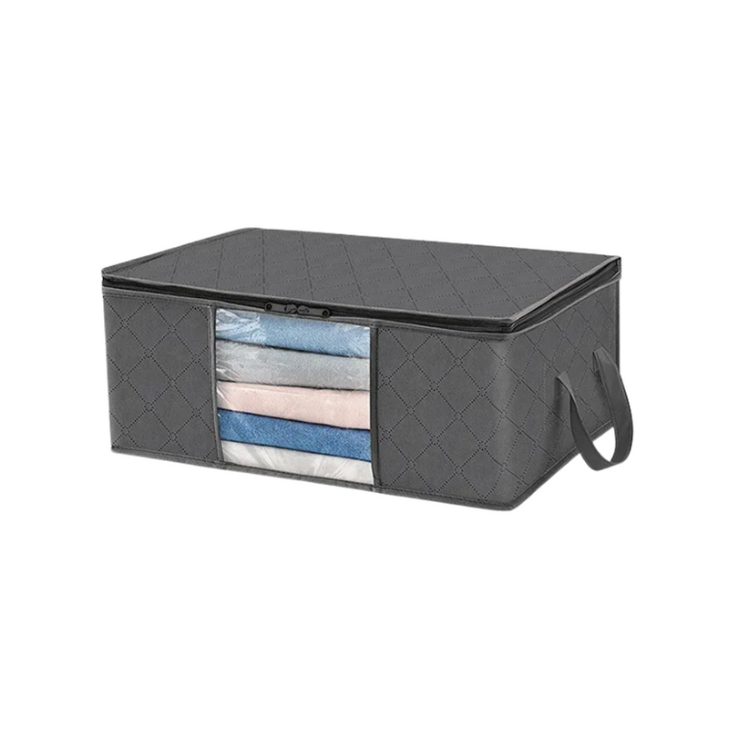 Anysort Storage Bag Grey 90L Multi Purpose Packing Organizer For Comforters And Blankets