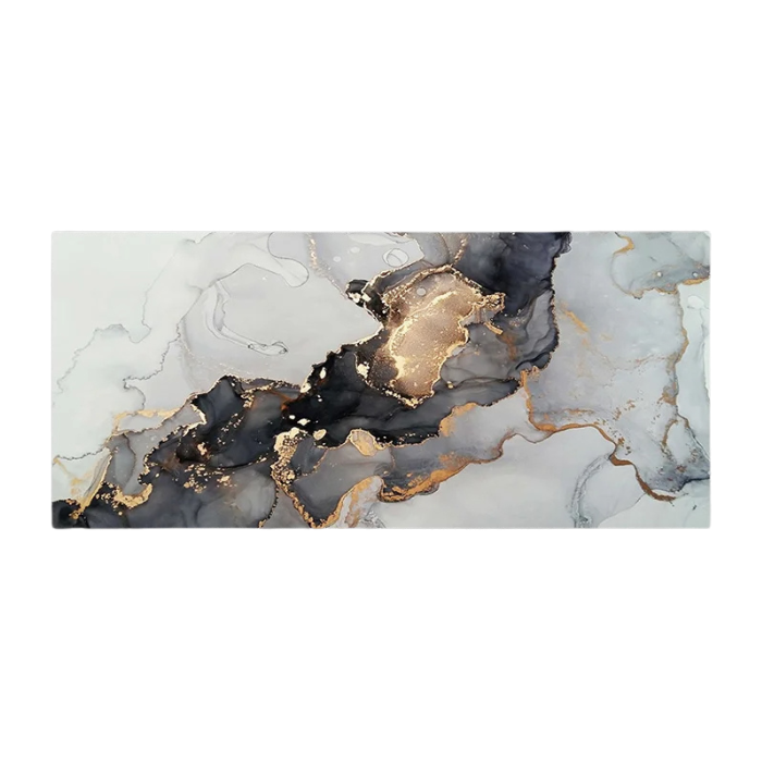 ANYMOB Mouse Pad White 400X800X3MM Art Series Marble Computer Laptop Rubber Mat