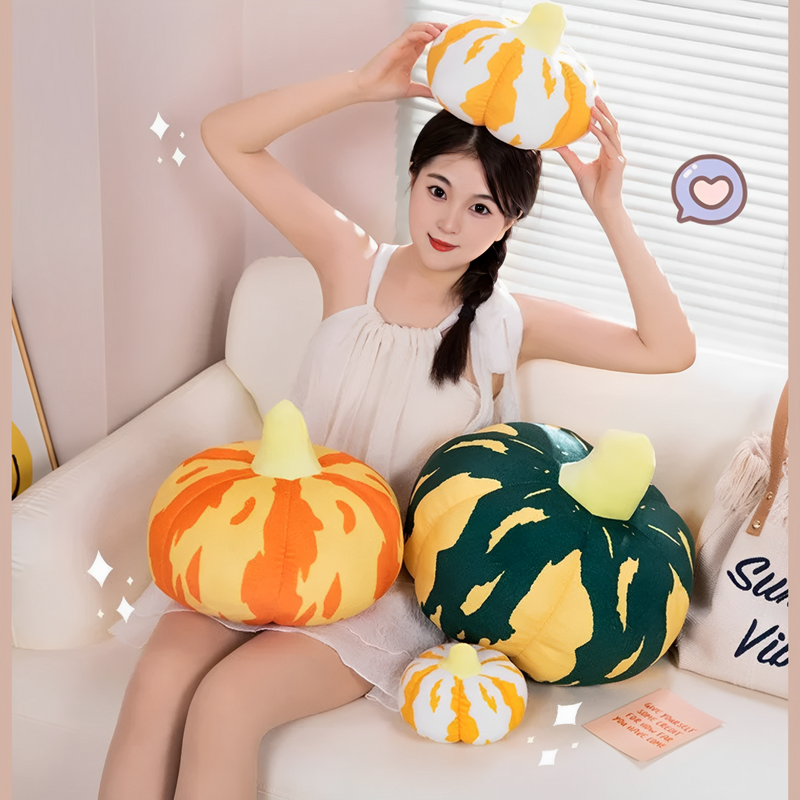 Anypillow Yellow Orange Pumpkin Cushion Soft Plush Fill