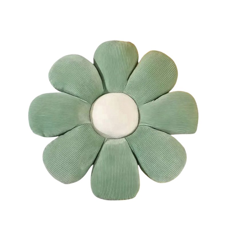 Anypillow Green Daisy Throw Pillow with Plush Cushion