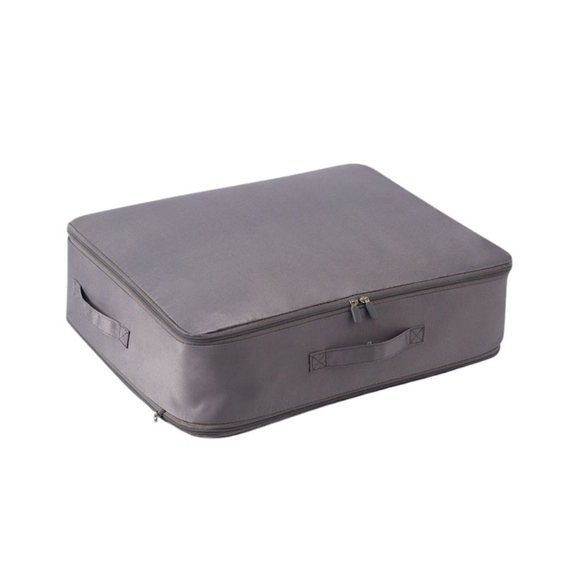 Anysort Storage Bag 1PC Grey Multifunctional Self Compression and Ultra Space Saving Organizer For Quilts And Clothes