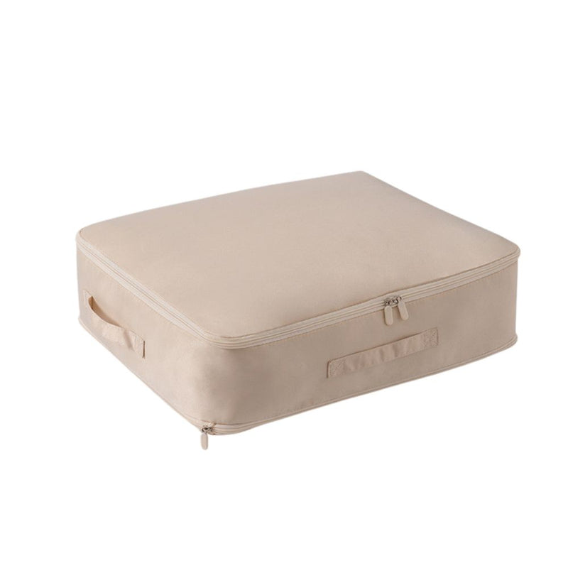 Anysort Storage Bag 1PC Beige Multifunctional Self Compression and Ultra Space Saving Organizer For Quilts And Clothes