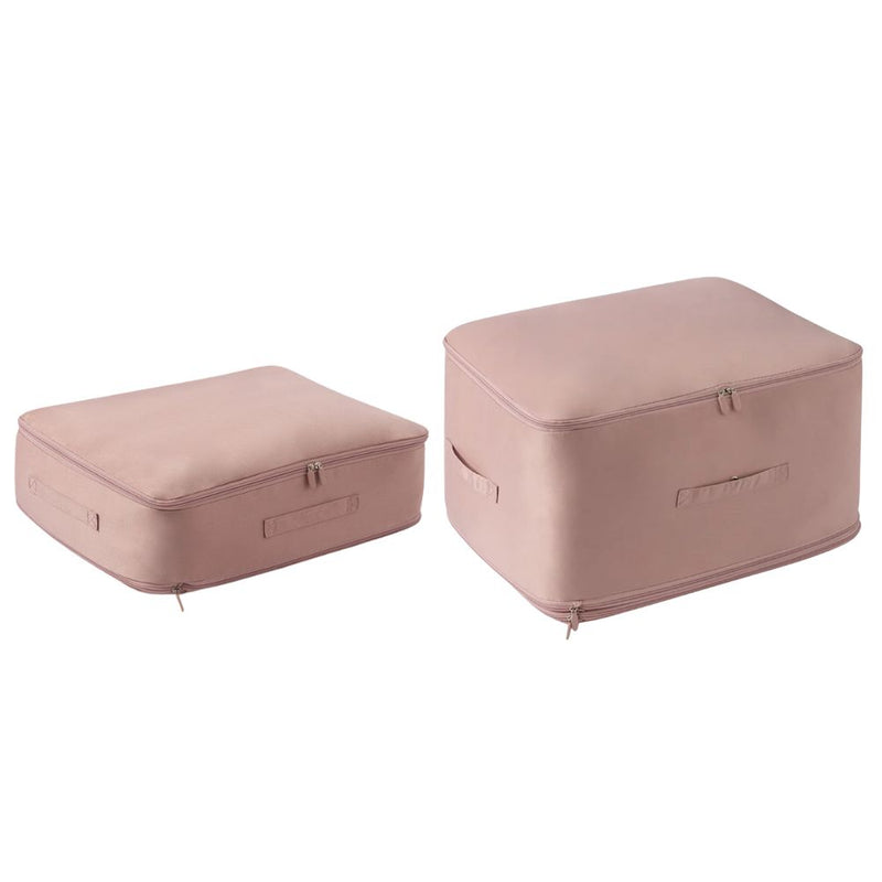 Anysort Storage Bag 1PC Pink Multifunctional Self Compression and Ultra Space Saving Organizer For Quilts And Clothes