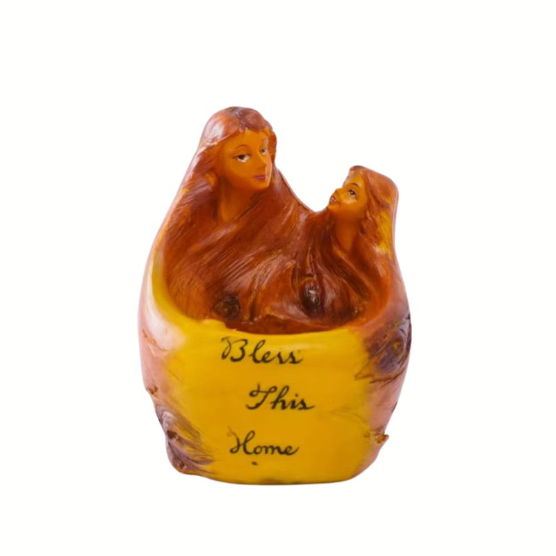 ANYDECO Candle Holder European Angel Statue Resin Candlestick Home Decor