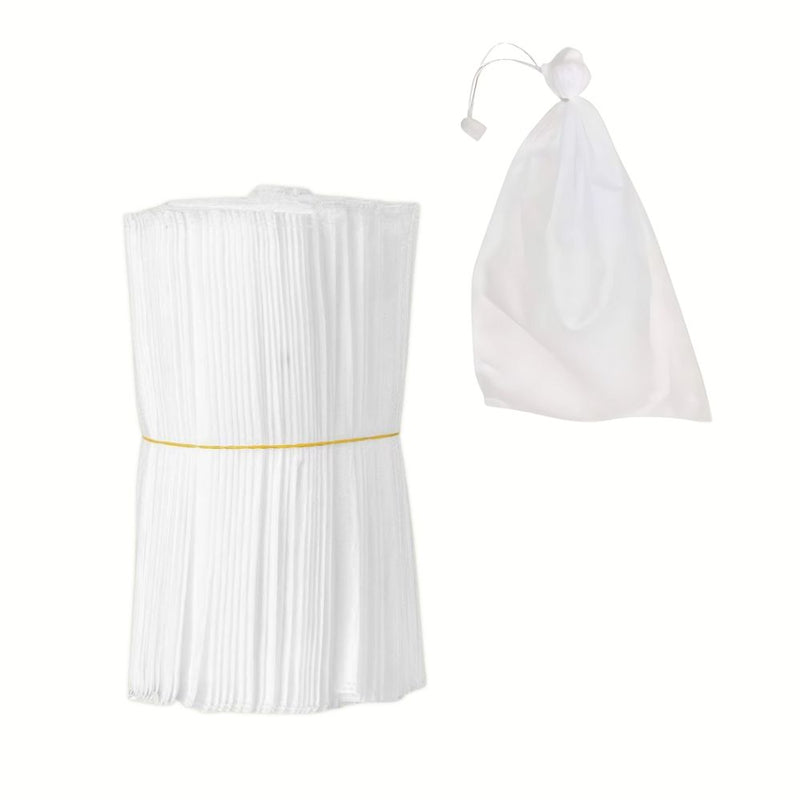 Anygreen Garden Mesh Bags White 100PCS 20x30cm Non Woven Fruit Protection Bags