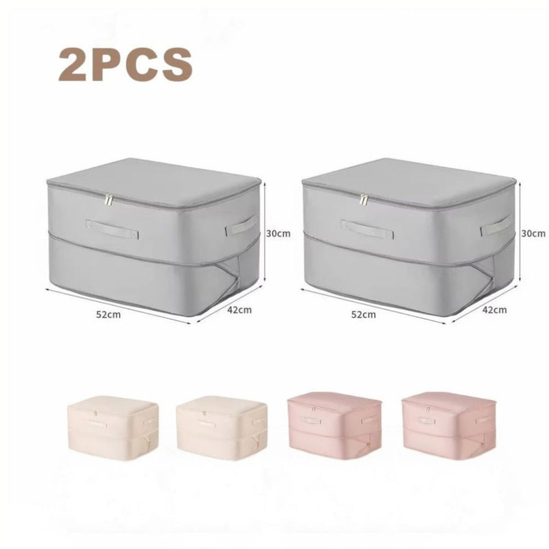 Anysort Storage Bag Set 2PCS Large Packing Cubes Ultra Space Saving Self Compression Quilt Organizer