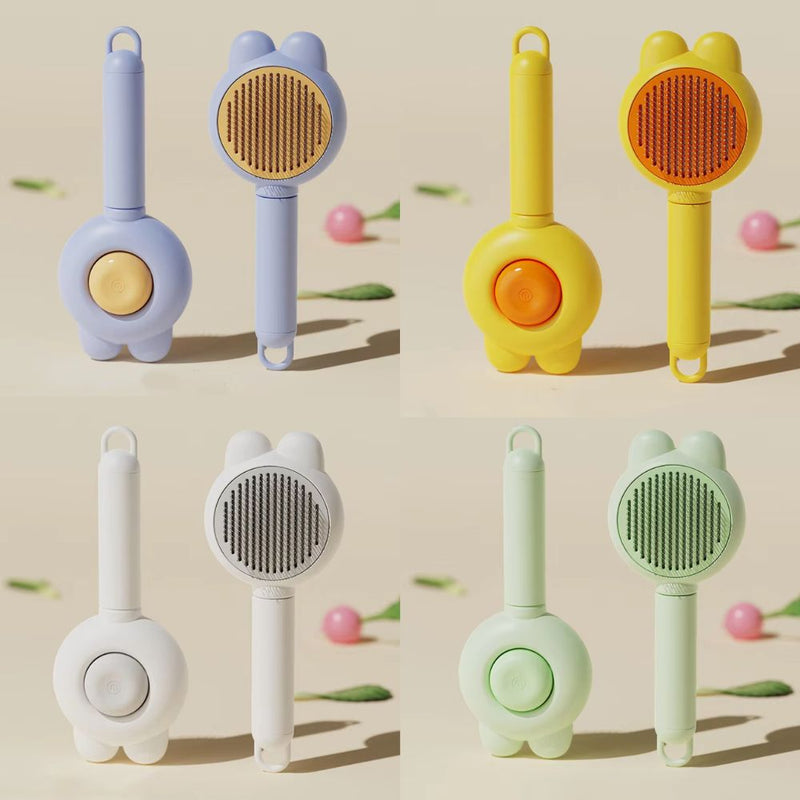 ANYWAGS Pet Brush Rabbit Ear Design Shedding Hair Removal Grooming Tool
