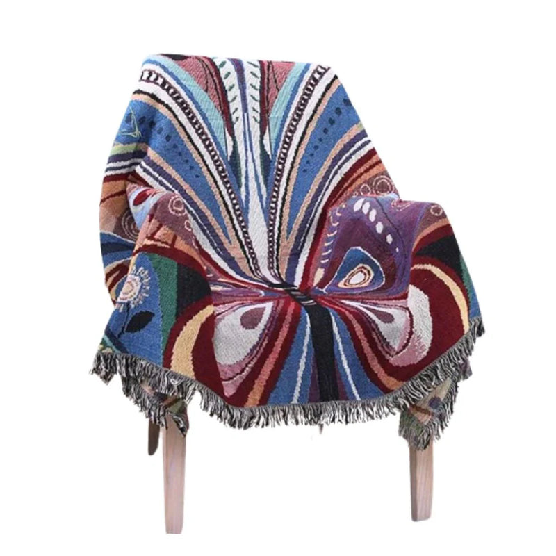Anycozy 130x160cm Throw Blanket Butterfly Double-Sided Sofa Mat