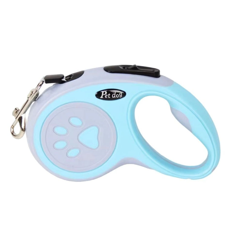 ANYWAGS Pet Leash Blue Retractable Nylon Lead Walking Traction for Dog Cats