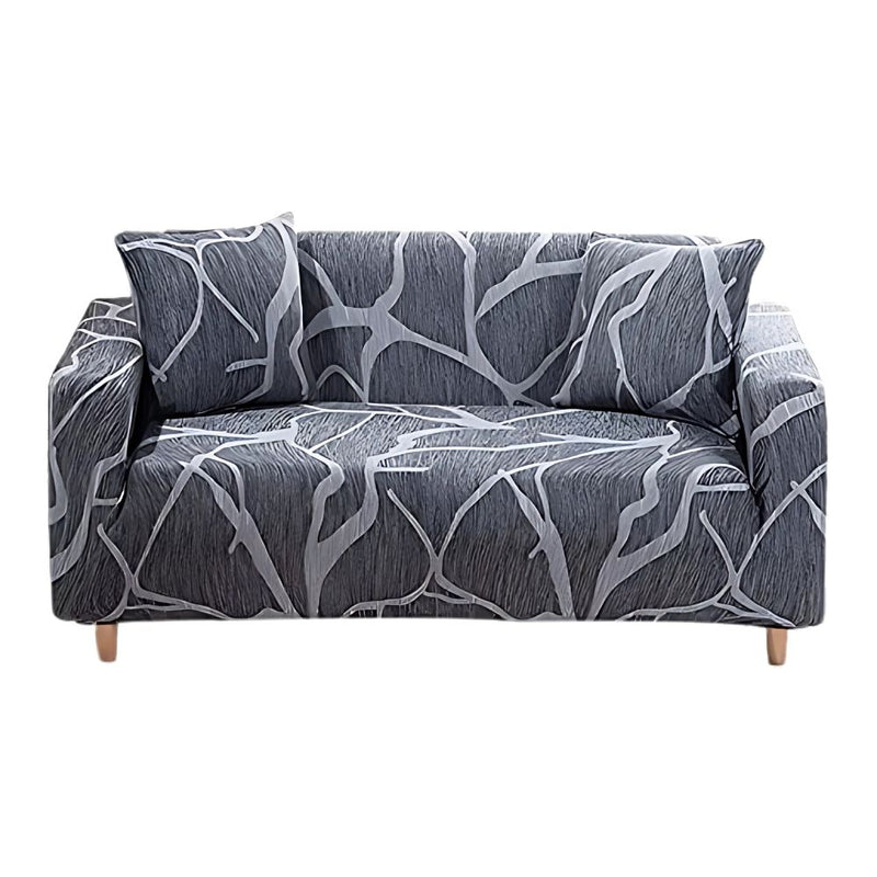 Anyseat Sofa Cover Textured Branches Pattern L Shape Stretch Couch Protector
