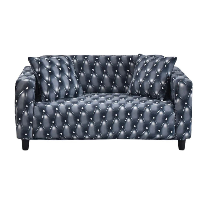 Anyseat Sofa Cover Textured Diamond Tuff Pattern L Shape Stretch Couch Protector
