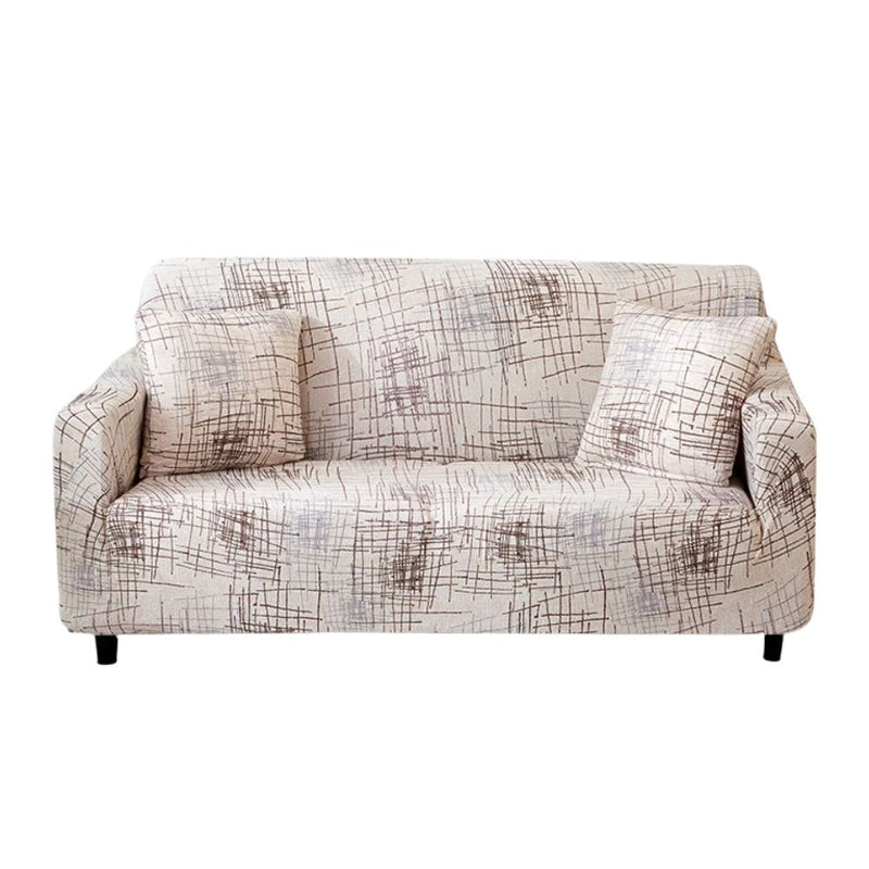Anyseat Sofa Cover Textured Abstract Pattern L Shape Stretch Couch Protector