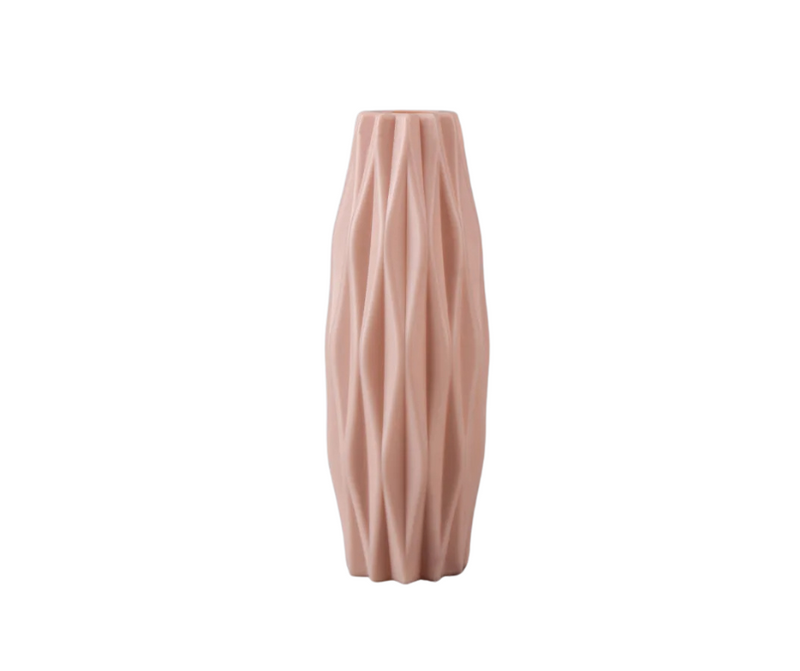 ANYDECO Flower Vase Pink Small Geometric Nordic Style Pot Home Decor