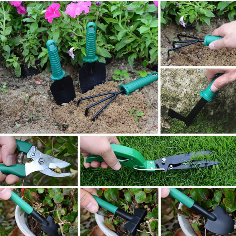 ANYHOUZ Gardening Tools Set 5PC Horticultural Planting Kit with Shovels and Potted Plant Accessories