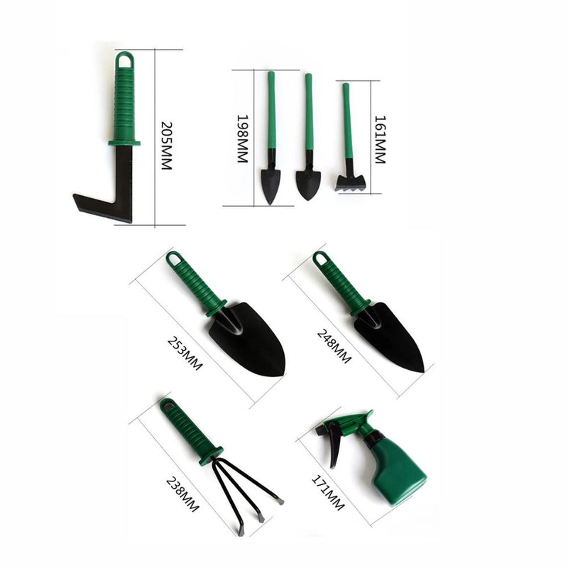 ANYHOUZ Gardening Tools Set 5PC Horticultural Planting Kit with Shovels and Potted Plant Accessories