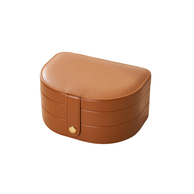 Anyvogue Jewelry Box Half Circle Fliptop Cassette Button Organizer