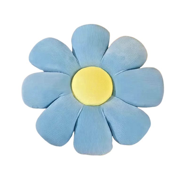Anypillow Blue Daisy Throw Pillow with Plush Cushion