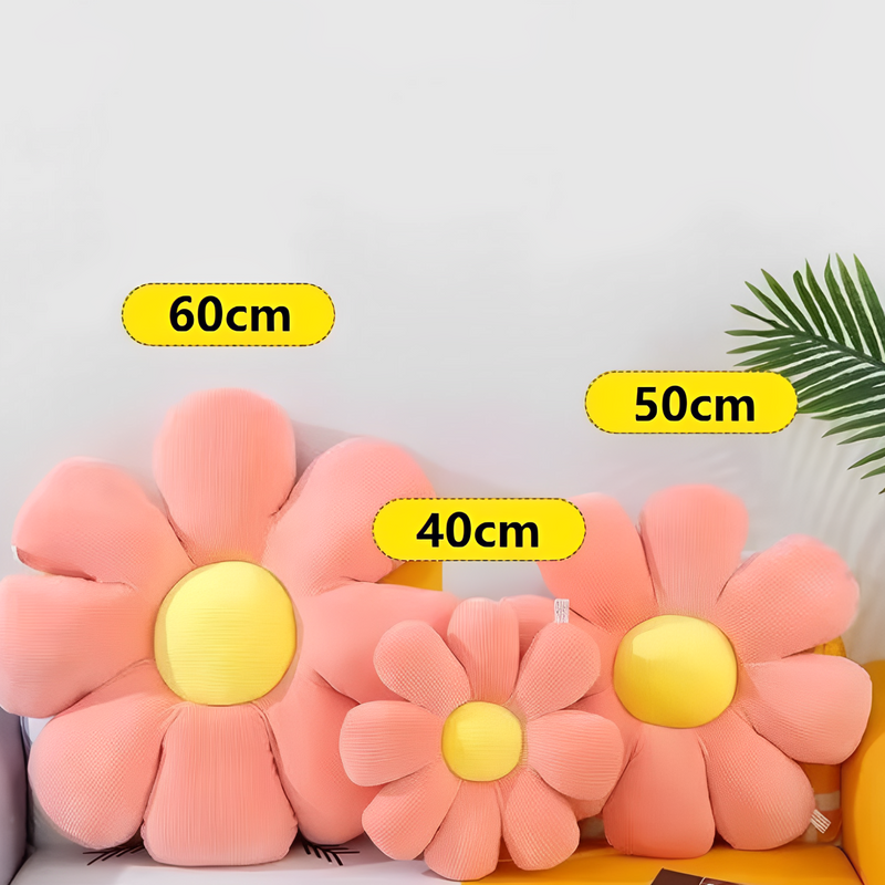 Anypillow Blue Daisy Throw Pillow with Plush Cushion