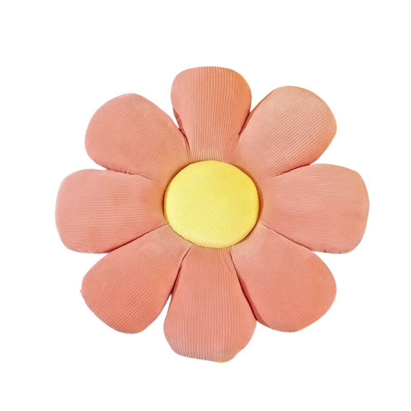 Anypillow Pink Daisy Throw Pillow with Plush Cushion