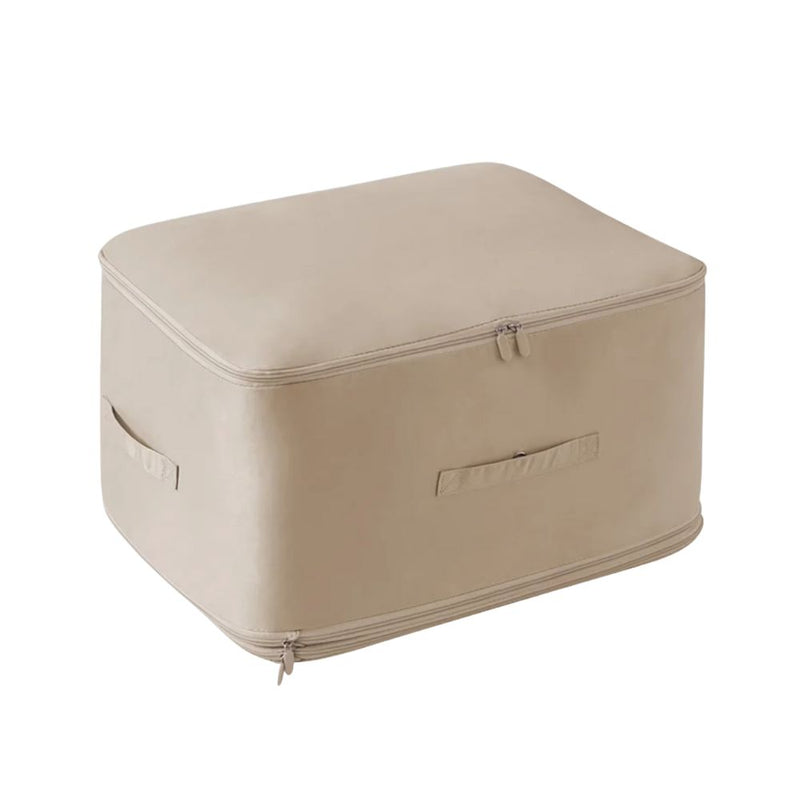 Anysort Storage Bag 1PC Beige Multifunctional Self Compression and Ultra Space Saving Organizer For Quilts And Clothes