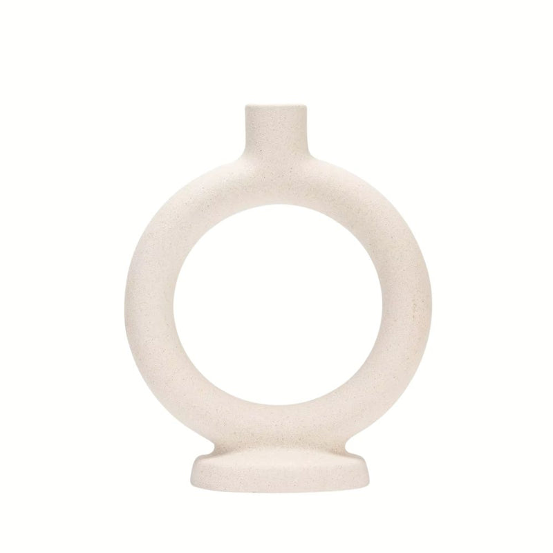 ANYDECO Candle Holder White Nordic Ceramic Candlestick Stand Home Decor