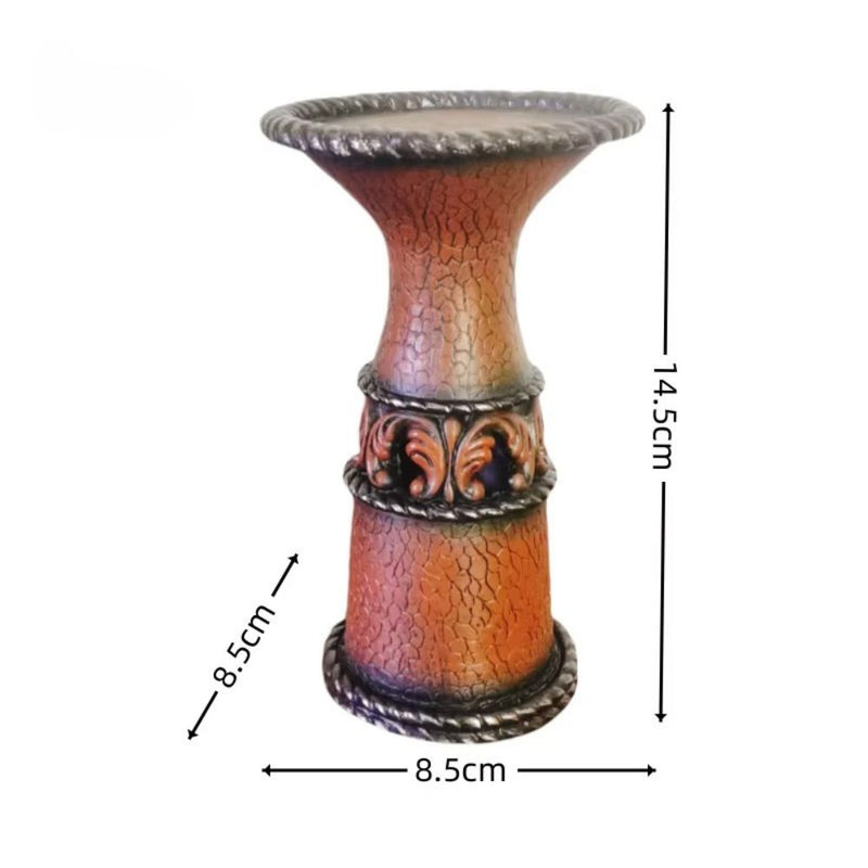 ANYDECO Candle Holder Resin Cowboy Style Candlestick Stand Home Decor