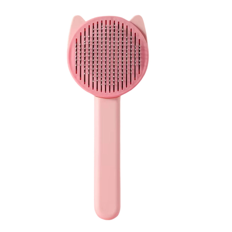 ANYWAGS Pet Brush Cat Ear Design Shedding Hair Removal Grooming Tool